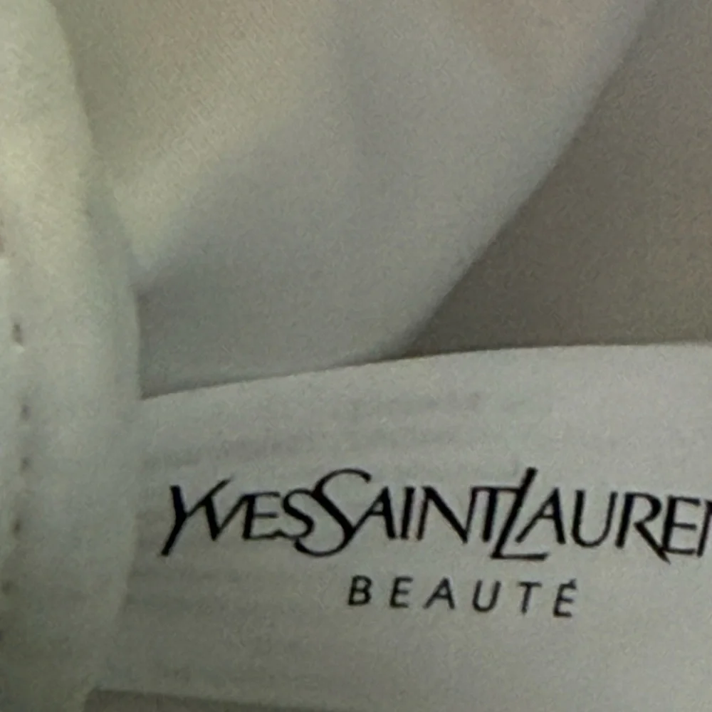 YSL BEAUTE Cosmetic Case with Gold Vein Detailing